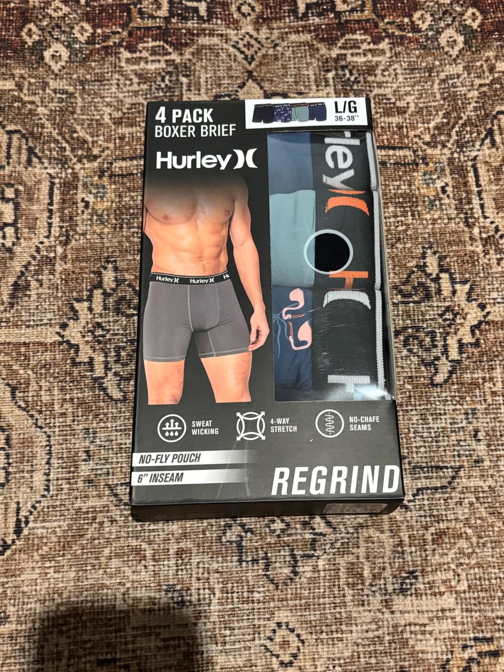 Hurley 4 pack boxer briefs